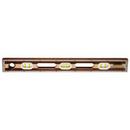 Kraft Tool Company Walnut and Maple Wood Laminated Level with Case 