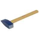 Kraft Tool Company Brushed Nickel Wood 3 lb. Stone Mason Hammer 