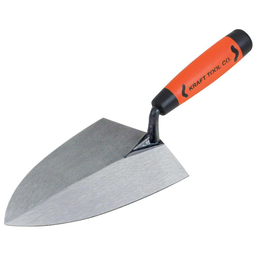 Kraft Tool Company Olde Bronze 4-5/8 in. Forged Steel Buttering Trowel with ProForm Soft Grip Handle 