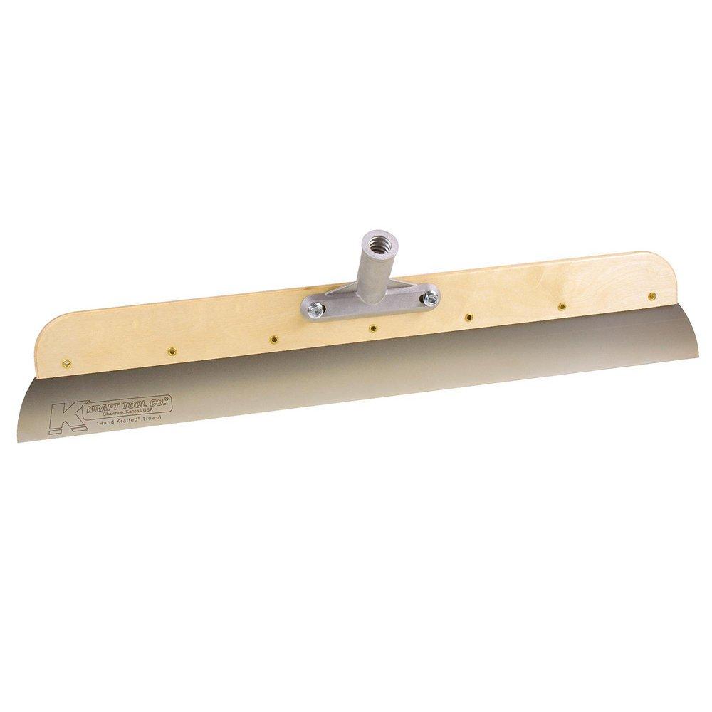 Kraft Tool Company Wood Frame Stainless Steel Smoother with Threaded Bracket and Wood Handle 