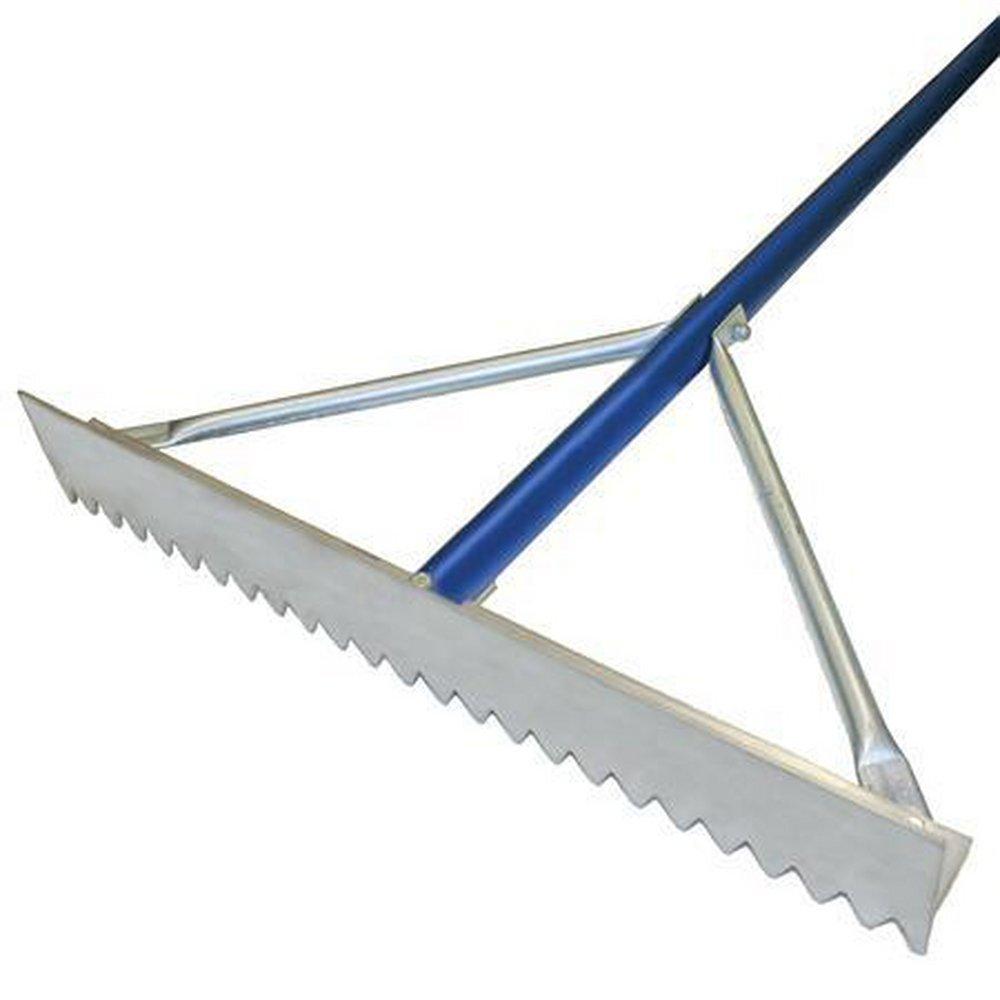 Kraft Tool Company Blue Magnesium Rake with Blue Handle 
