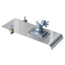 Kraft Tool Company Satin Brass 12 in. Stainless Steel Edger with 3/8 in. Radius, Adjustable Groover and All-Angle Bracket 