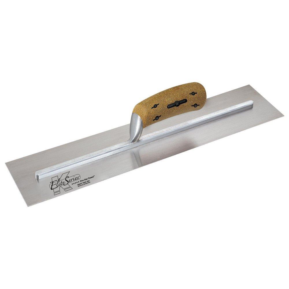 Kraft Tool Company Carrera Quartz 4 in. Carbon Steel Cement Trowel with Cork Handle 