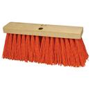 16 in. Heavy Duty Sweeping Broom Head in Orange