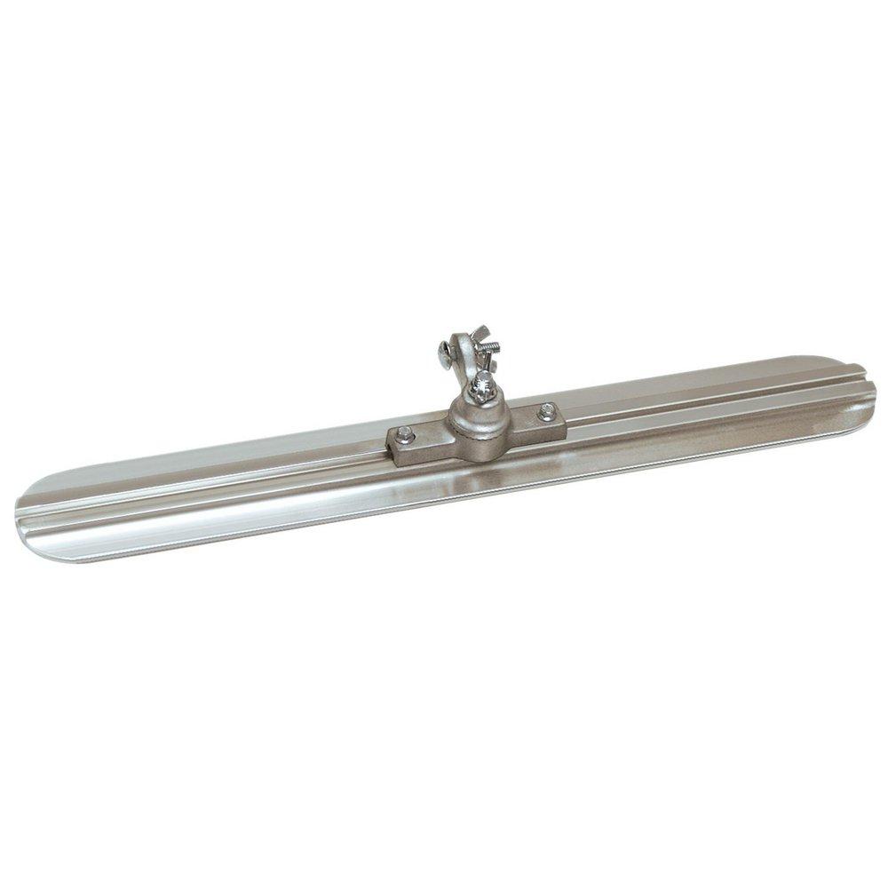 Kraft Tool Company Unlacquered Polished Brass 3-1/4 in. Round End Extruded Magnesium Walking Float with All-Angle Bracket 