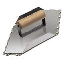 Kraft Tool Company Satin Brass 5-1/2 in. Safety Ramp Hand Left Groover with 1 in. Spacing and Wood Handle 
