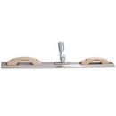 Kraft Tool Company Unlacquered Polished Brass 3-1/4 in. Square End Magnesium Mini Bull Float and Darby with Threaded Bracket 