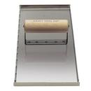 Kraft Tool Company Polished Chrome 5-1/2 in. Safety Ramp Hand Straight Groover with 1-1/2 in. Spacing and Wood Handle 