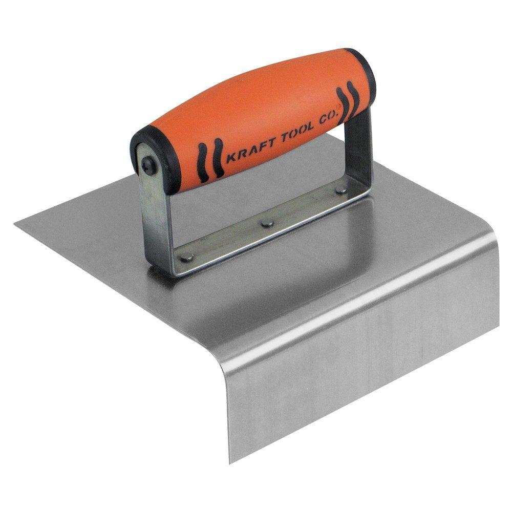 Kraft Tool Company 6 in. Outside Curb and Sidewalk Tool with 1/2 in. Radius and ProForm Soft Grip Handle 