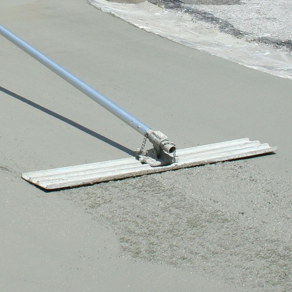 Kraft Tool Company Polished Chrome 8 in. Square End Magnesium Bull Float Blade 