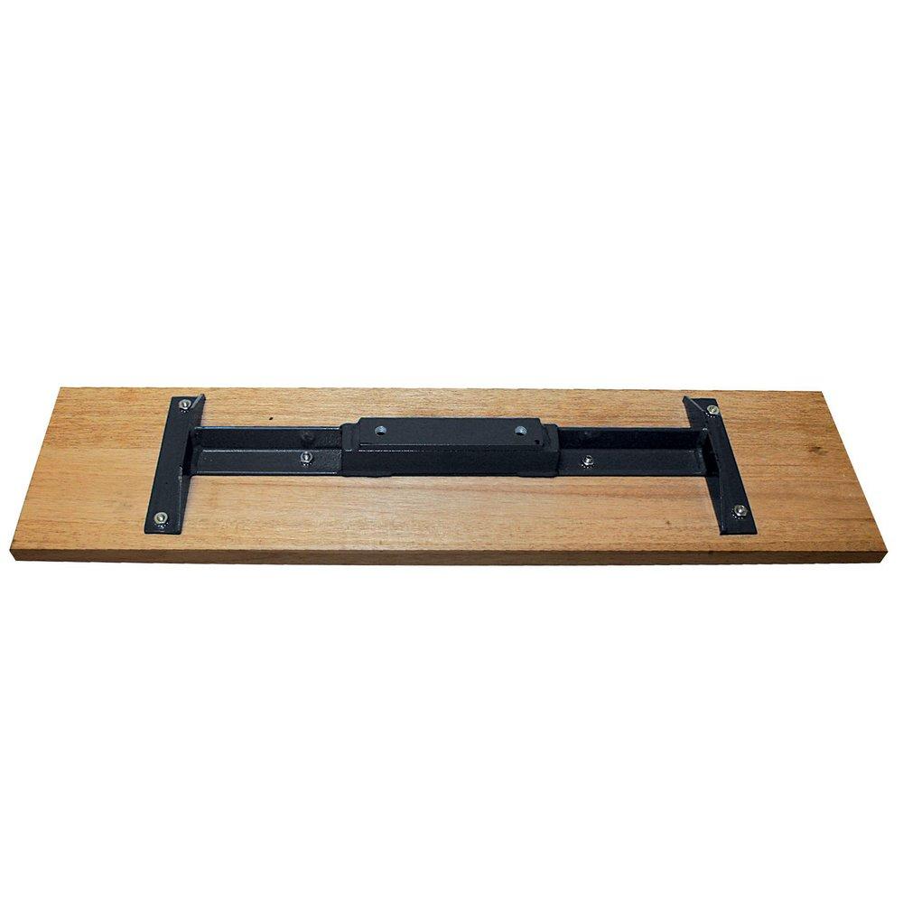 Kraft Tool Company Mahogany 7-1/4 in. Wood Bull Float with 2-Hole Bracket Bar 