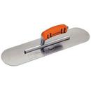 Kraft Tool Company Unlacquered Polished Brass 3-1/2 in. Carbon Steel Pool Trowel with ProForm Soft Grip Handle on Short Shank 