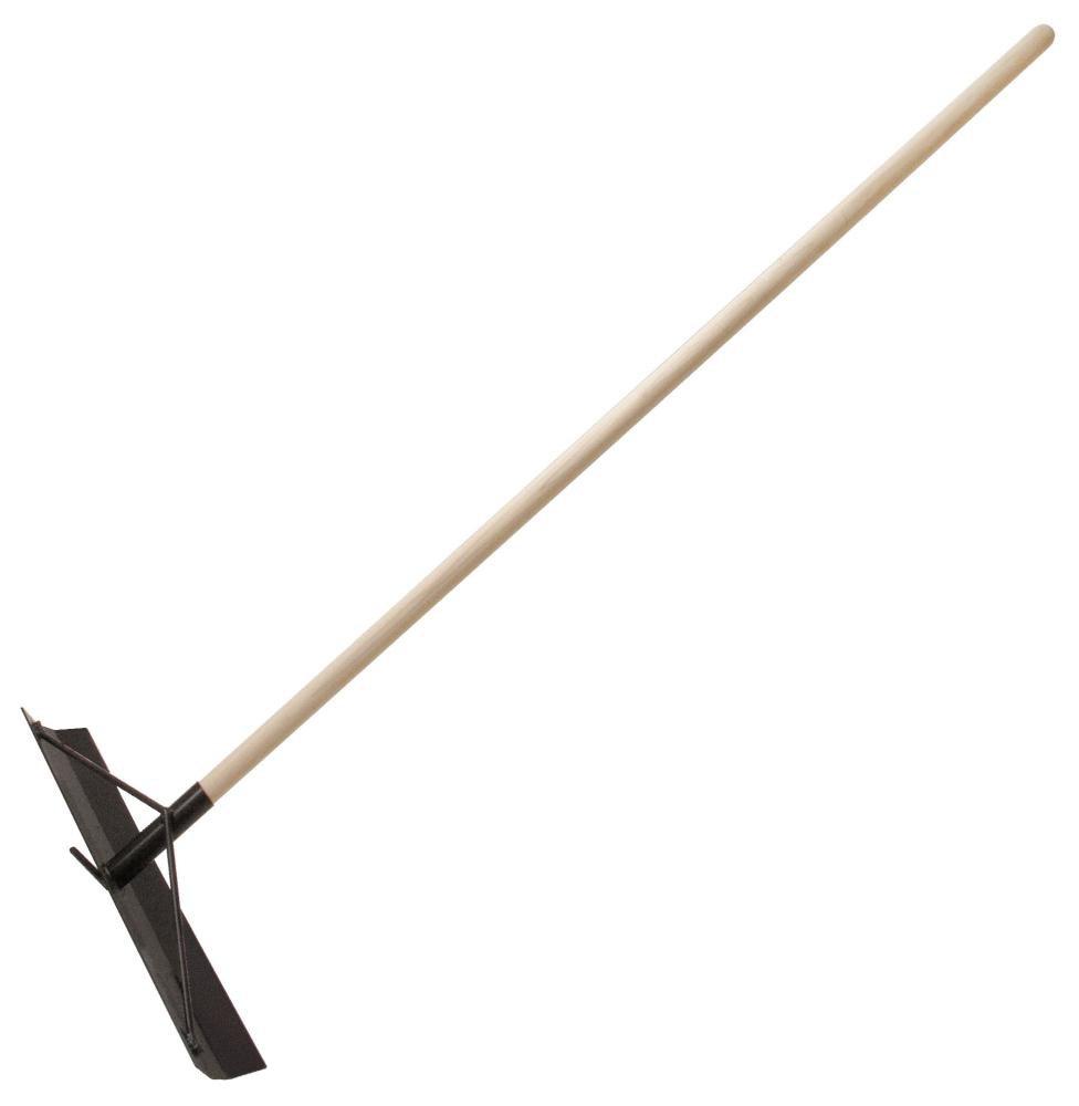 Kraft Tool Company Polished Brass 4 in. Lightweight Aluminum Concrete Spreader with Hook and Handle 