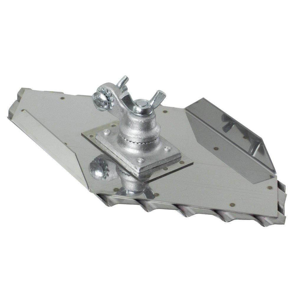 Kraft Tool Company Satin Nickel 5-1/2 in. Safety Ramp Walking Left Groover with 1-1/2 in. Spacing 