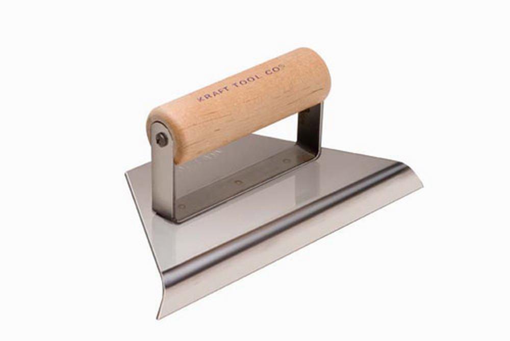 Kraft Tool Company Polished Chrome 4 in. Stainless Steel Tapered Hand Edger with 1/2 in. Radius 