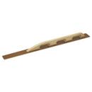 Kraft Tool Company Unlacquered Polished Brass Tapered Laminated Canvas and Resin Hand Darby with 3-Hole Handle 