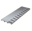 Kraft Tool Company Polished Nickel - Natural 8 in. Multi-Trac Bull Float Groover Blade with 1 in. Spacing 