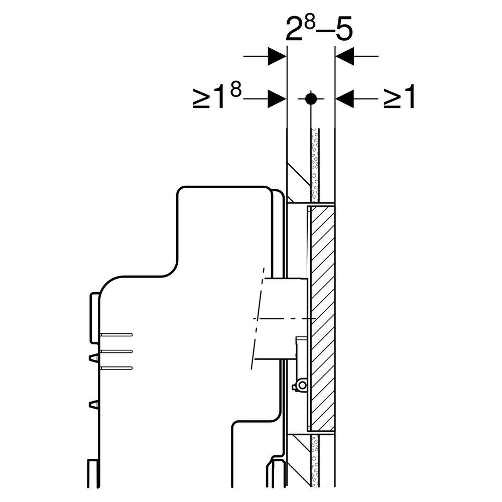 Geberit Plastic Cover Plate 