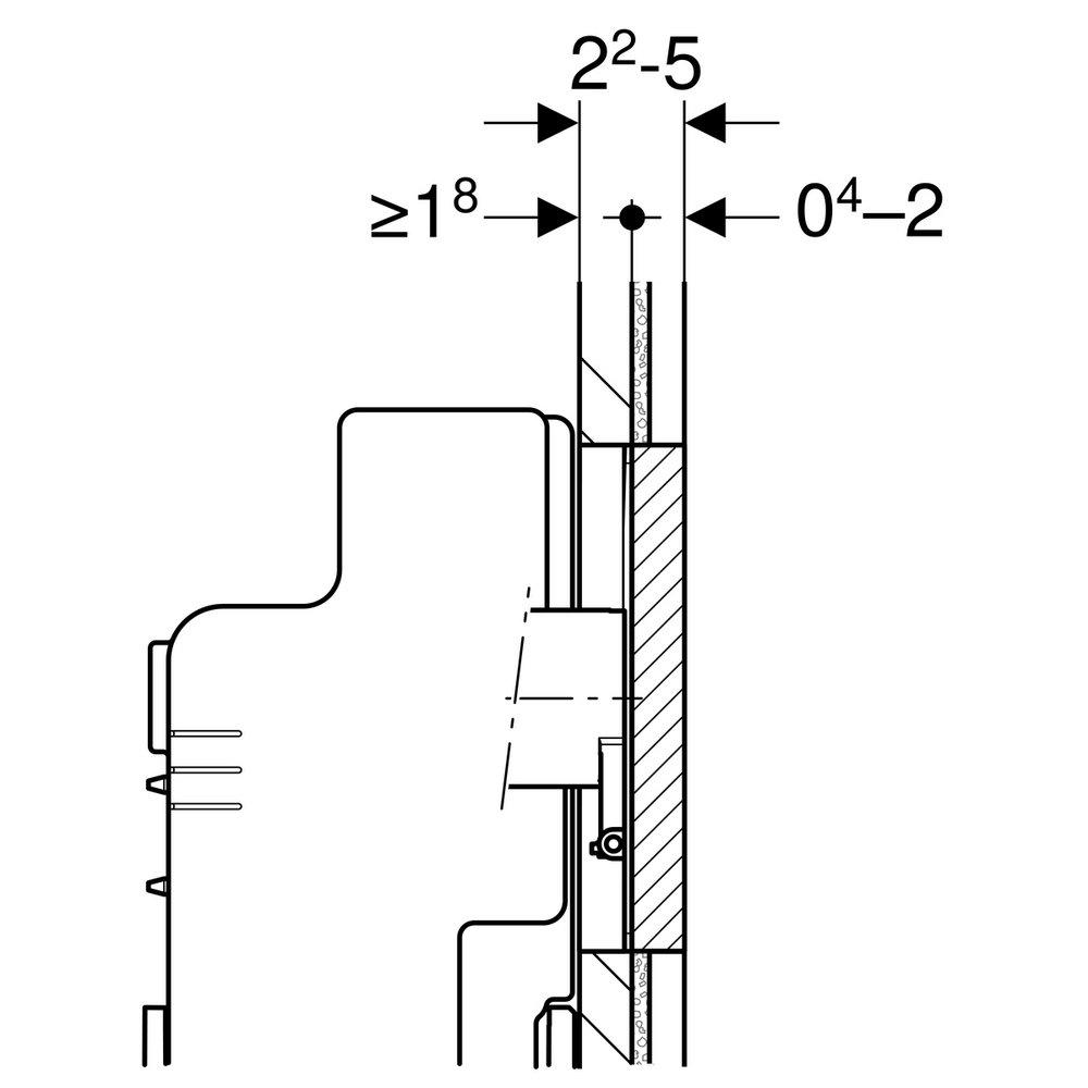 Geberit Plastic Cover Plate 
