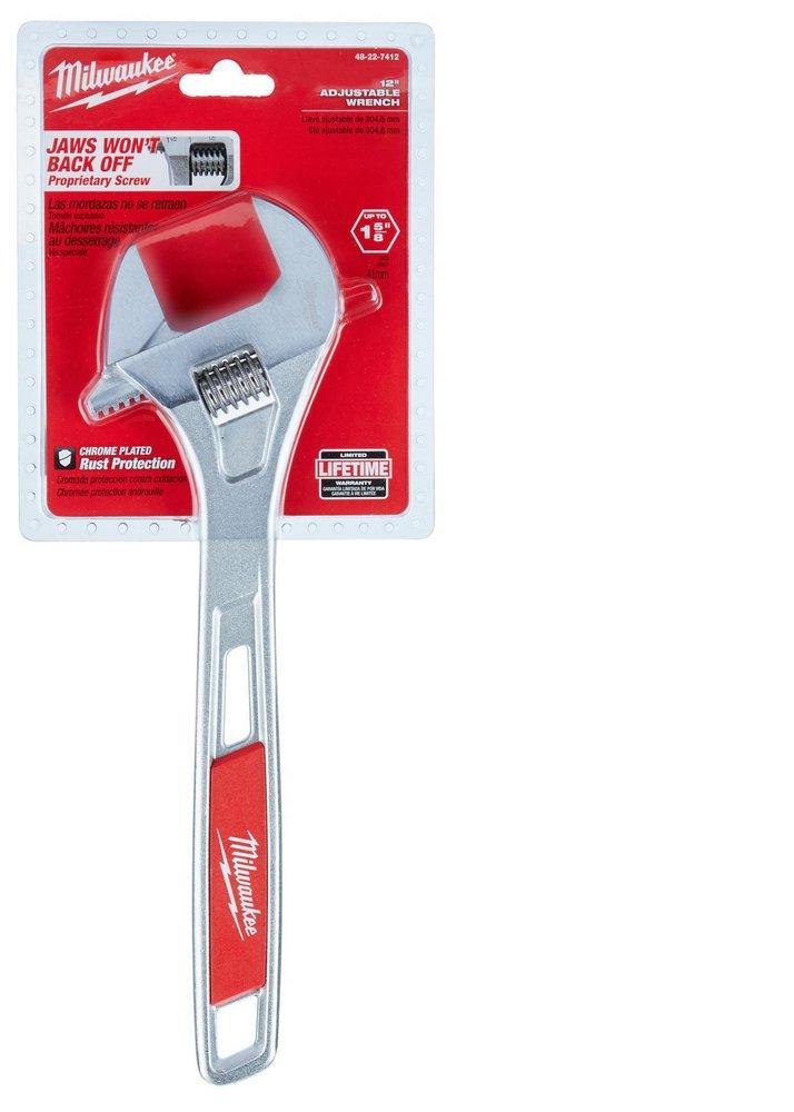 Milwaukee® Silver Adjustable Wrench 