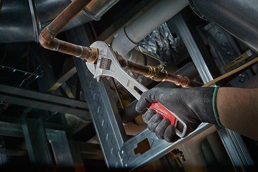 Milwaukee&reg; Silver Adjustable Wrench 