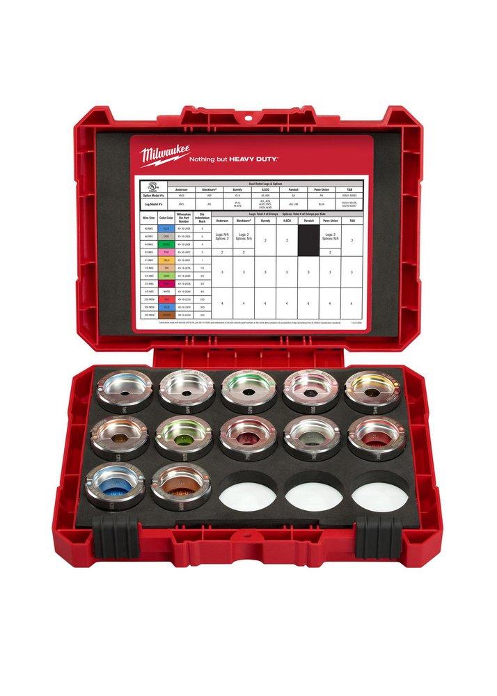 Milwaukee&reg; Silver Aluminum U Style Die Kit 