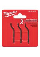 Milwaukee&reg; Silver 3 Piece Metal Reaming Blade 