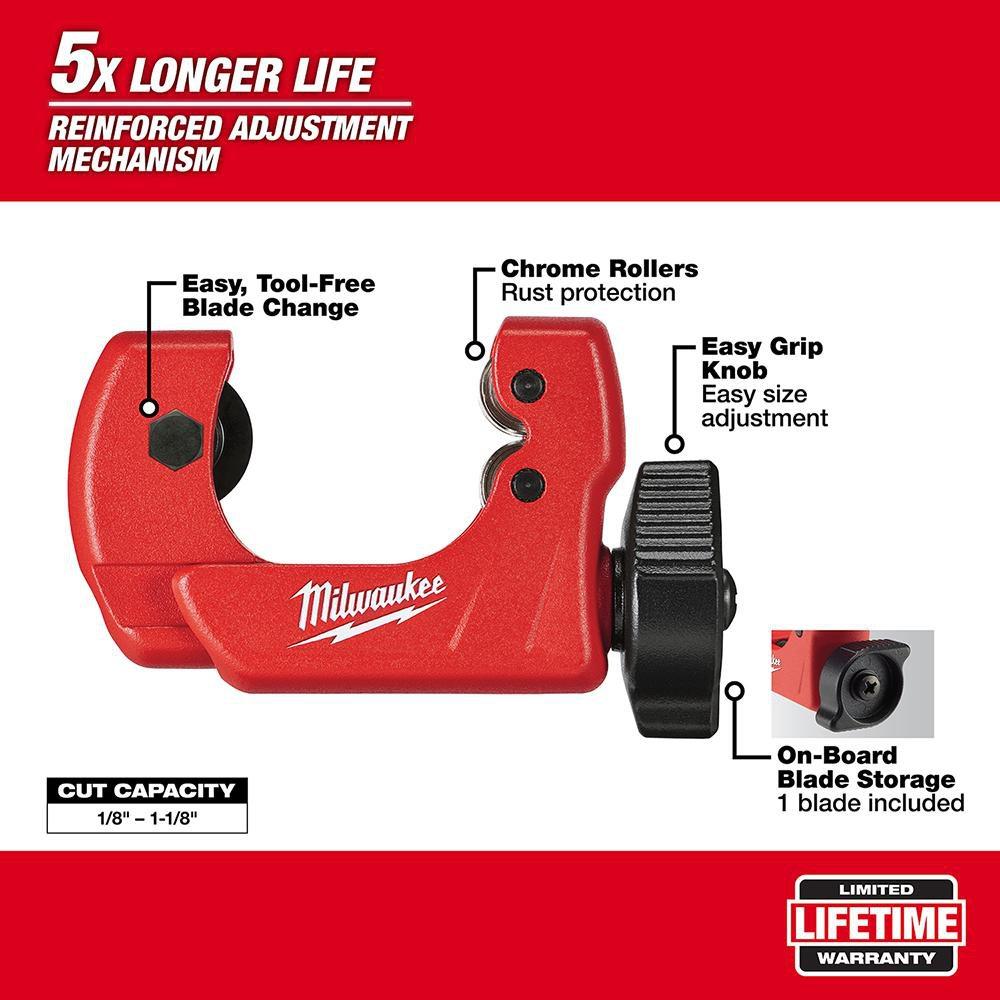 Milwaukee&reg; Red Copper Tubing Pipe Cutter 