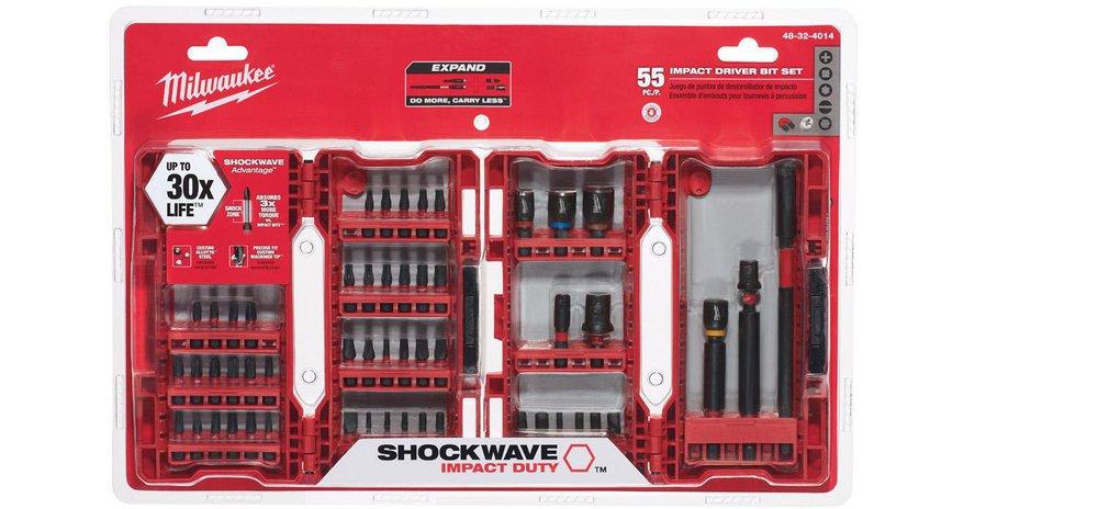 Milwaukee&reg; Silver 3/32 in - 1/4 in. x 1/4 in. Hex Twist and Driver 55 Piece 