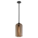 Troy-CSL Lighting Satin Black 1-Light Pendant 