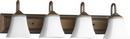 Quorum International Oiled Bronze 7 in. 4-Light Medium E-26 Base Bath Light 
