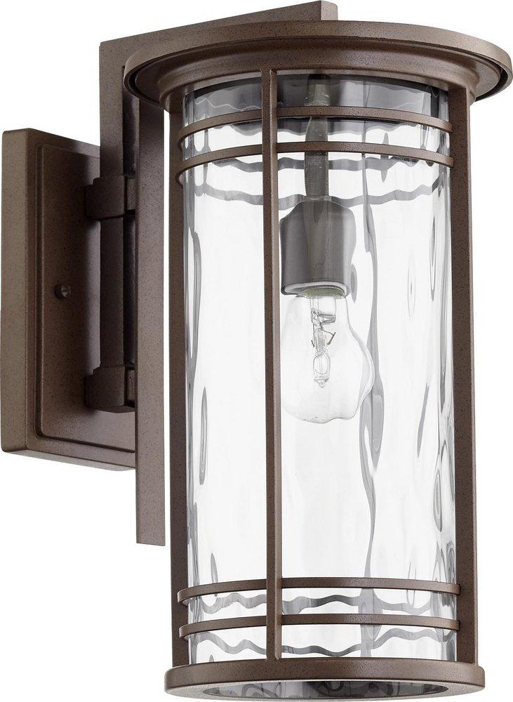 Quorum International Oiled Bronze 16-1/2 in. 1-Light Outdoor Wall Lantern 