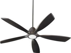 56 in. 24W 5-Blade LED Ceiling Fan in Oiled Bronze