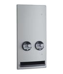 Bobrick Satin Stainless Steel Semi-Recessed Napkin 