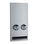 Bobrick Satin Stainless Steel Semi-Recessed Napkin 