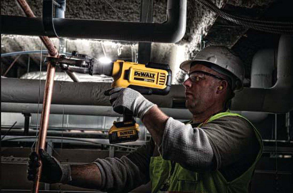 DEWALT Yellow 0.5 - 4 in. Battery Press Tool Kit 