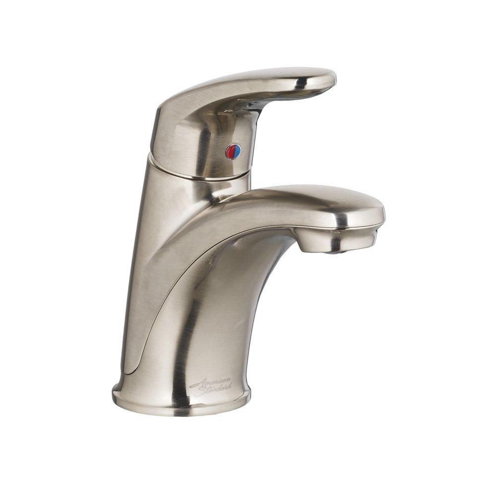 American Standard Brushed Nickel 6-3/16 in. 1.2 gpm 1-Hole Centerset Lavatory Faucet with Single Lever Handle 