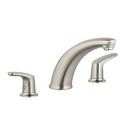 Deckmount Tub Filler with Double Lever Handle in Satin Nickel - PVD