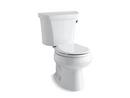 KOHLER White 1.28 gpf Round Front Toilet with Right-Hand Trip Lever and Tank Liner 