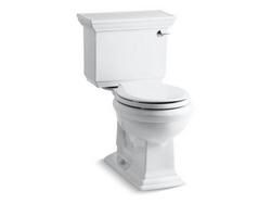 1.28 gpf Round Two Piece Toilet in White