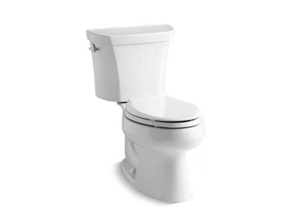 KOHLER White 1.6 gpf Elongated Two Piece Toilet 