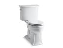 KOHLER White 1.28 gpf Elongated Two Piece Toilet 