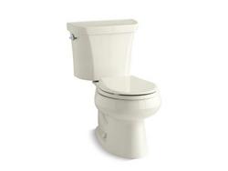 1.6 gpf Round Two Piece Toilet in Biscuit