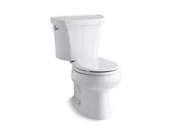 1.6 gpf Round Two Piece Toilet in White
