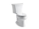 KOHLER White 1.6 gpf Elongated Two Piece Toilet 