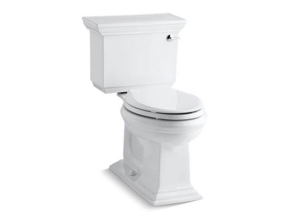 KOHLER White 1.28 gpf Elongated Two Piece Toilet 