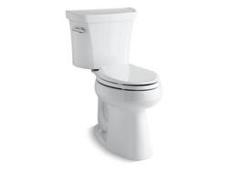 1.28 gpf Elongated Toilet with Left-Hand Trip Lever and Tank Liner in White with 10 in. Rough-In
