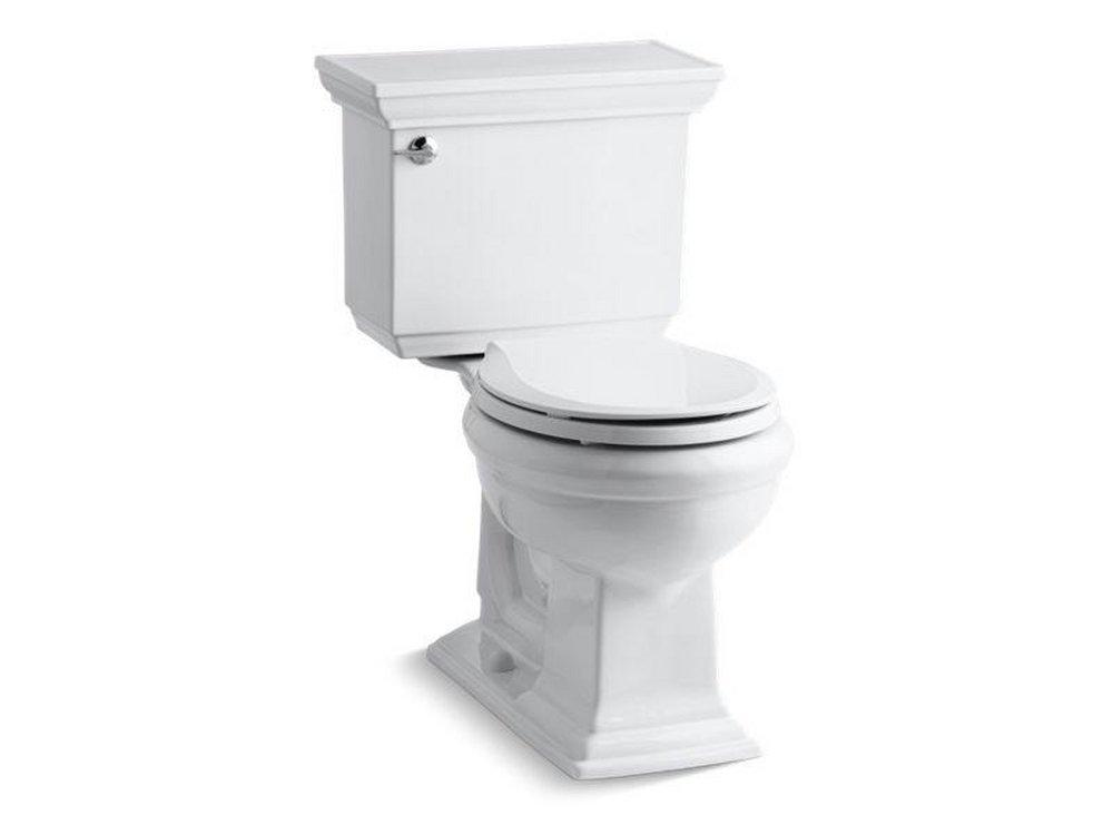 KOHLER White 1.28 gpf Round Two Piece Toilet 