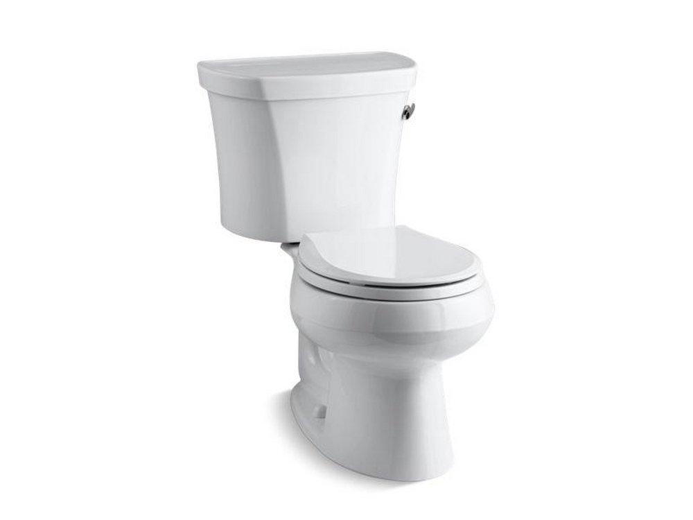 KOHLER White 1.28 gpf Round Two Piece Toilet 