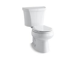 1.6 gpf Round Two Piece Toilet in White